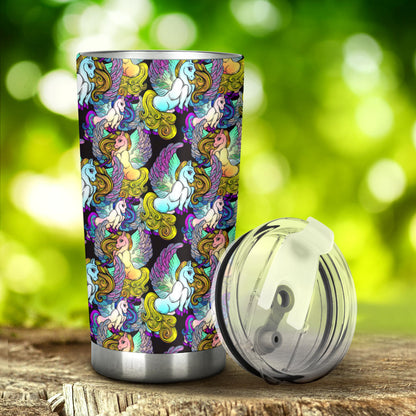 Unicorn With Wings Print Pattern Tumbler