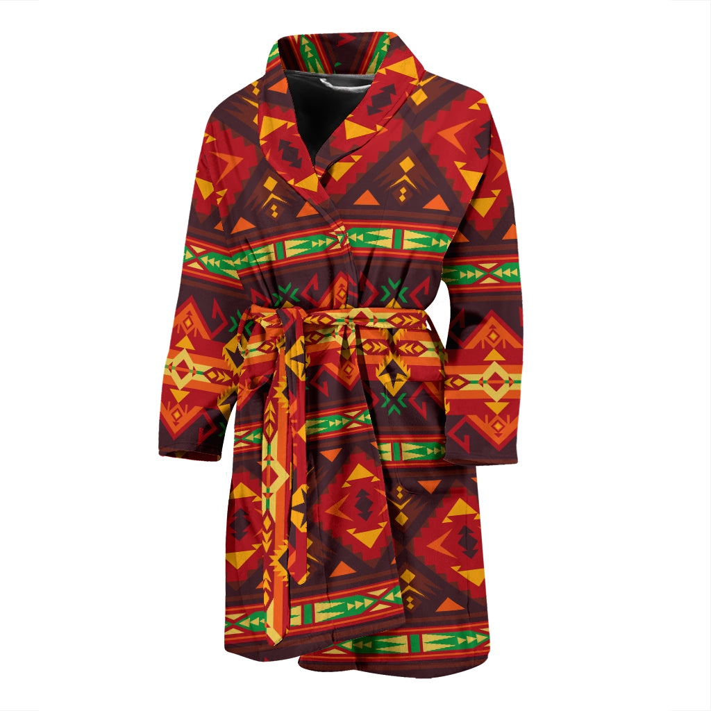 Southwest Pattern Print Design LKS309 Men Bathrobe