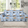 Cooking Kitchen Tools Pattern Print Design 02 Sofa Slipcover