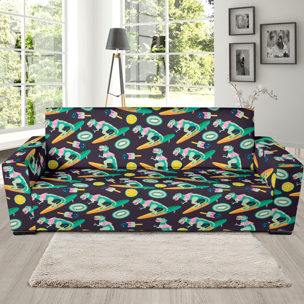 Surfboard T Rex Print Design LKS301 Sofa Slipcover