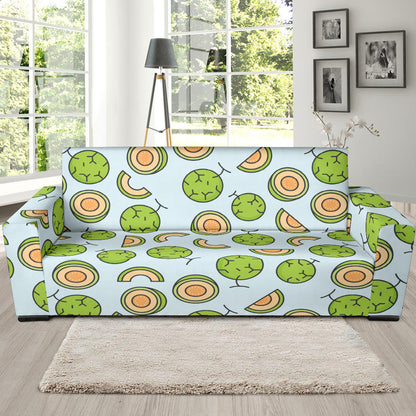 Cantaloupe Pattern Print Design 02 Sofa Slipcover