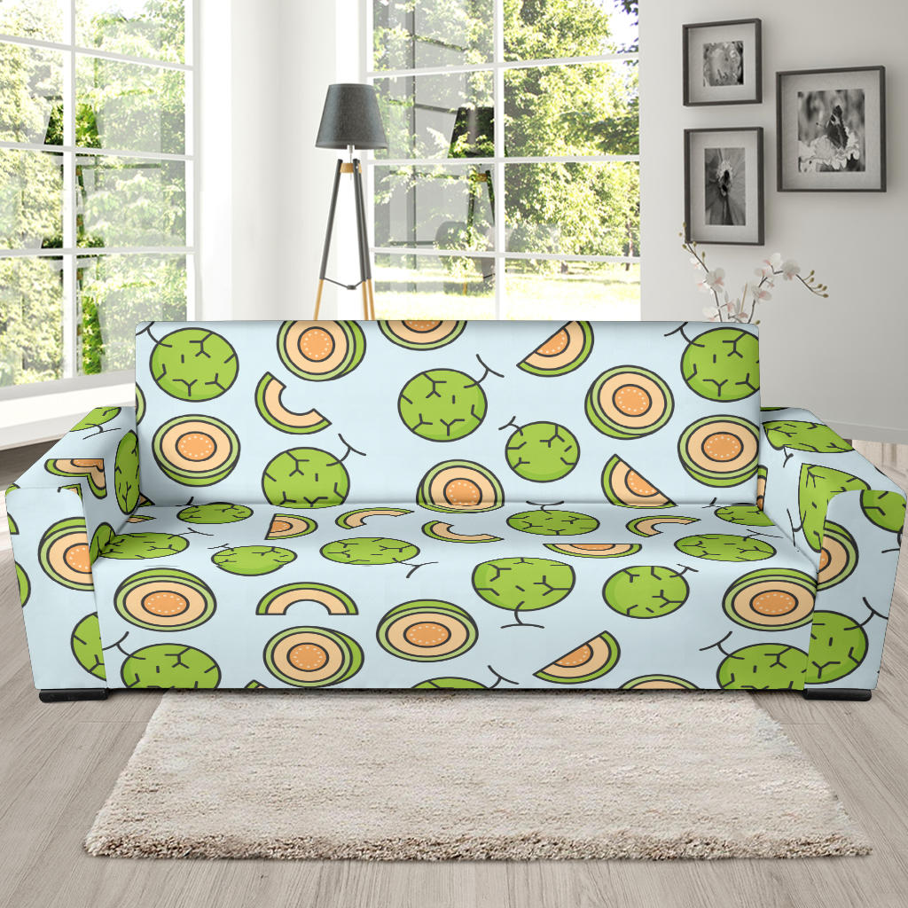 Cantaloupe Pattern Print Design 02 Sofa Slipcover