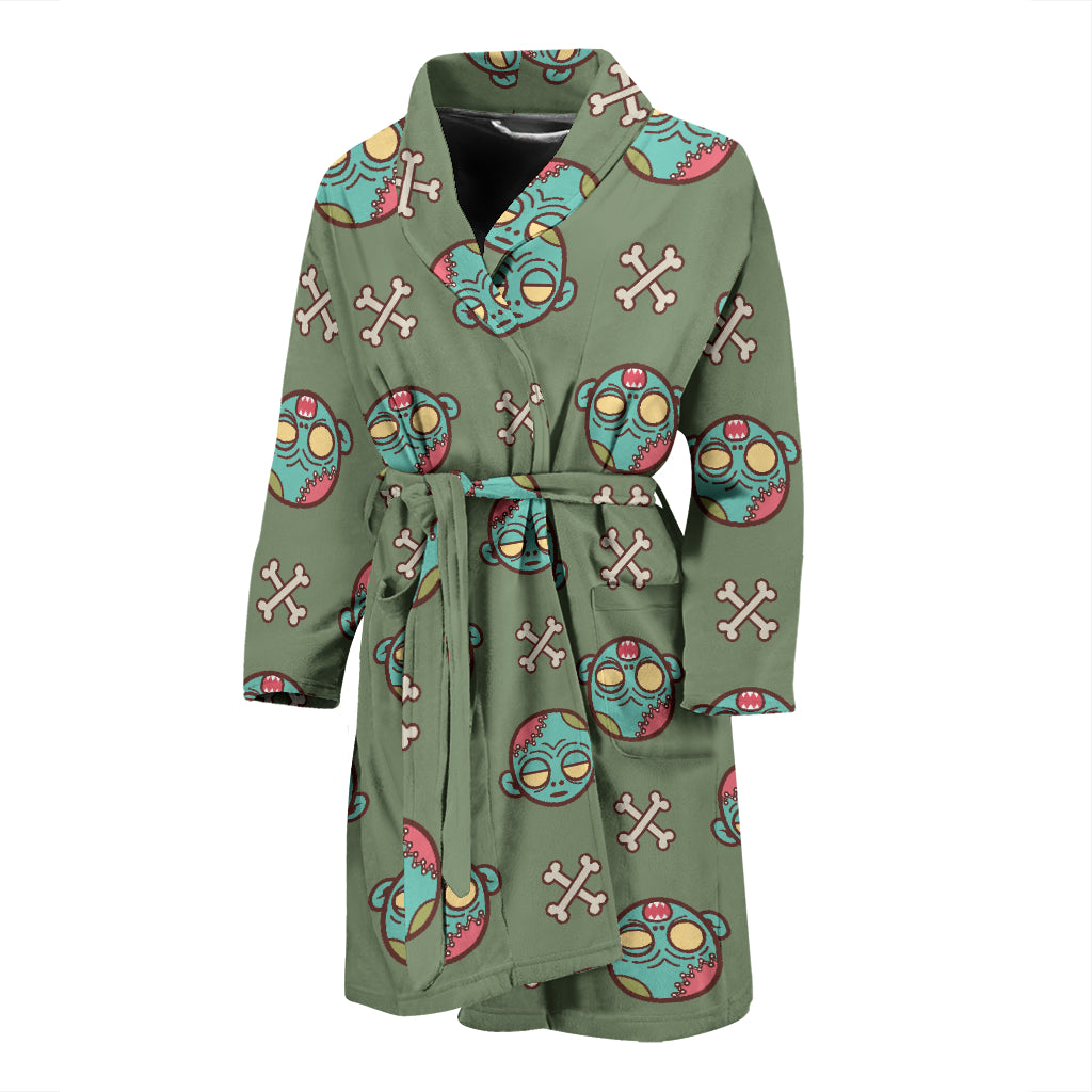 Zombie Print Design LKS301 Men Bathrobe