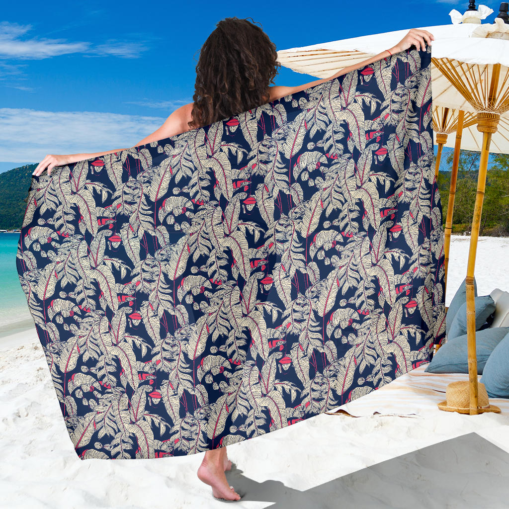Bird Of Paradise Pattern Print Design 03 Sarong Pareo Wrap