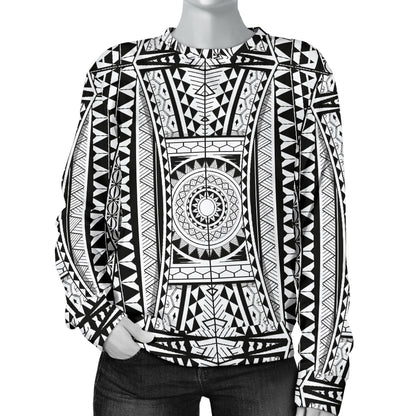 Polynesian Tattoo Design Women Long Sleeve Sweatshirt