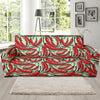 Chilli Pepper Pattern Print Design 04 Sofa Slipcover