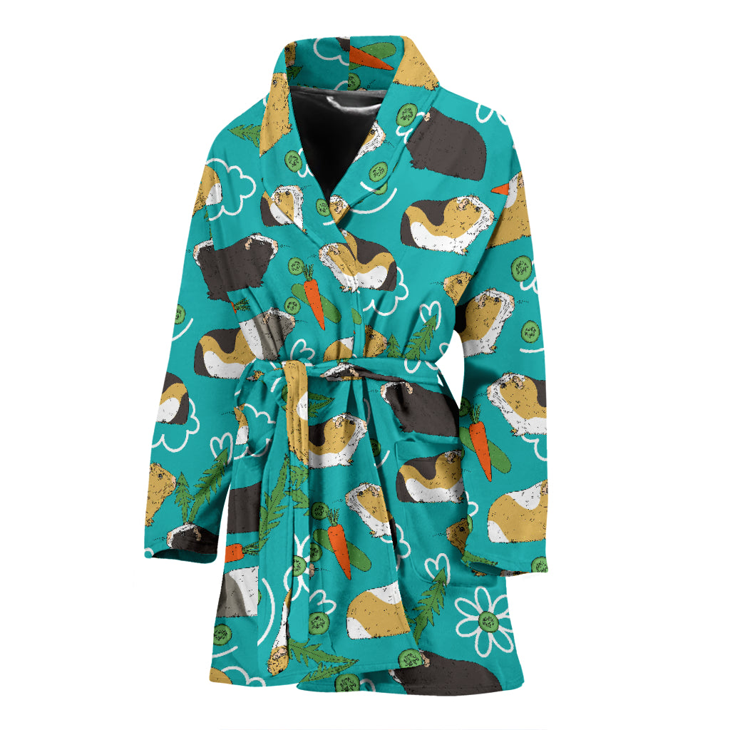 Guinea Pig Print Design LKS402 Women Bathrobe