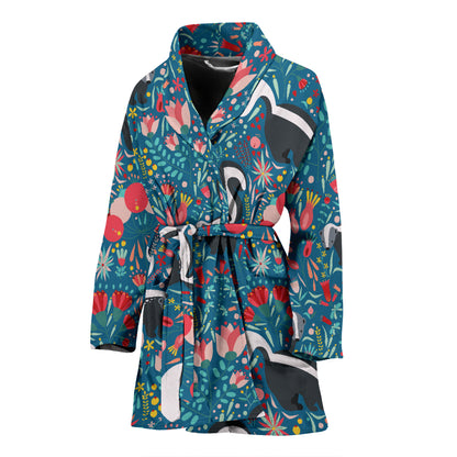 Skunk Print Design LKS302 Women Bathrobe