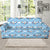 Airplane Cartoon Pattern Print Design 07 Sofa Slipcover