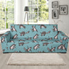 Raccoon Pattern Print Design A07 Sofa Slipcover