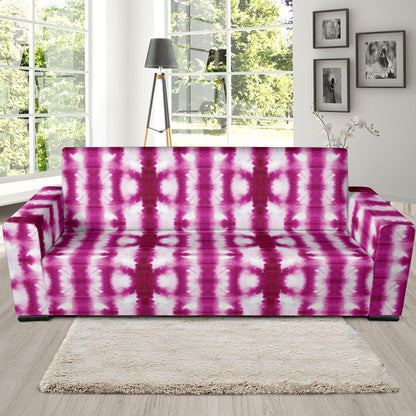 Tie Dye Dark Pink Print Design LKS303 Sofa Slipcover