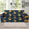 Acoustic Guitar Pattern Print Design 04 Sofa Slipcover