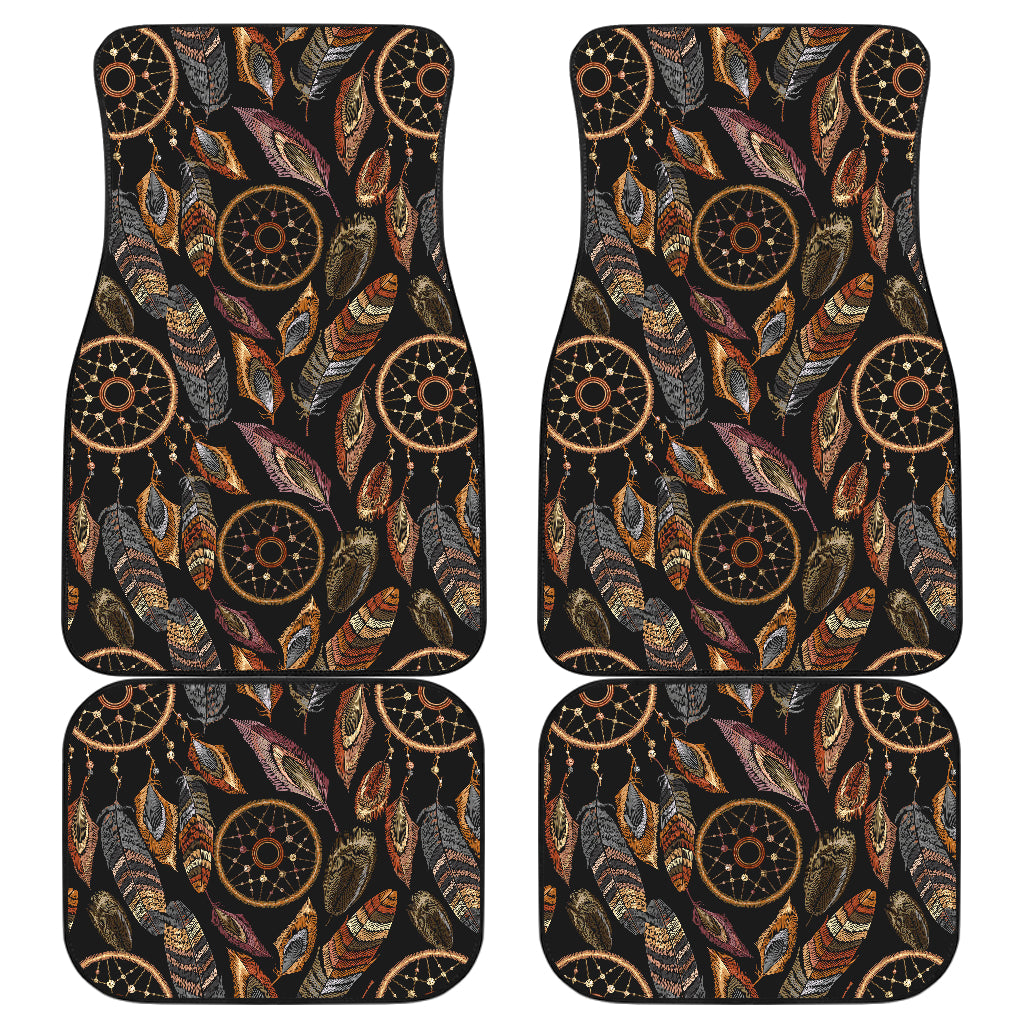 Dream catcher embroidered style Car Floor Mats Front Back