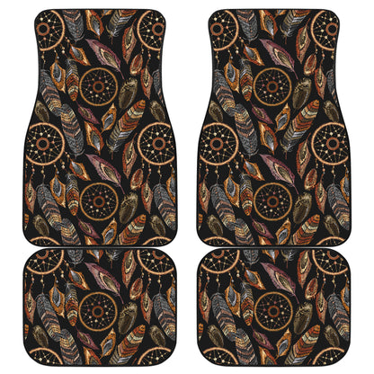 Dream catcher embroidered style Car Floor Mats Front Back