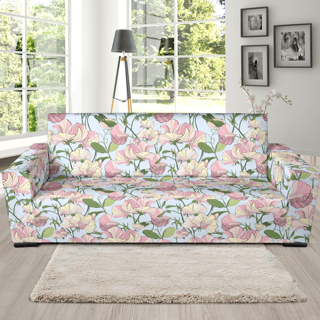 Sweet Pea Print Design LKS304 Sofa Slipcover