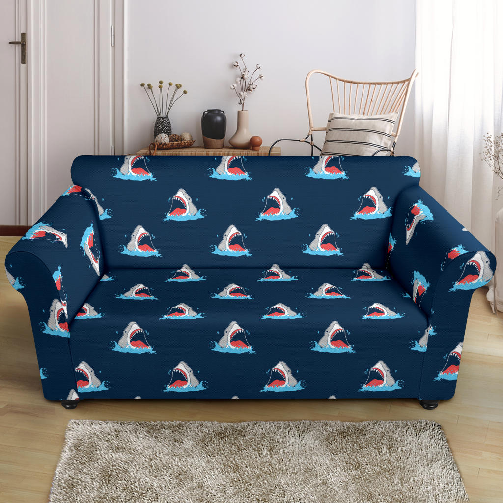 Shark Print Design LKS3010 Loveseat Couch Slipcover