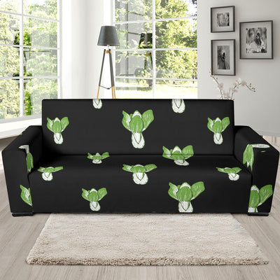 Kale Pattern Print Design 02 Sofa Slipcover