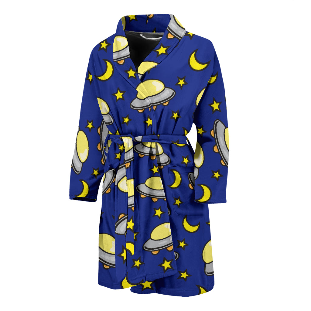 UFO Print Design LKS309 Men Bathrobe