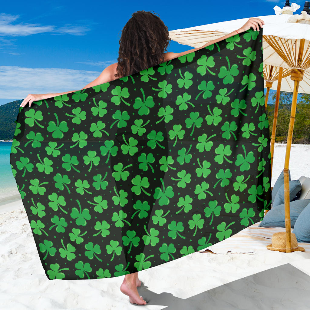 Clover Pattern Print Design 04 Sarong Pareo Wrap
