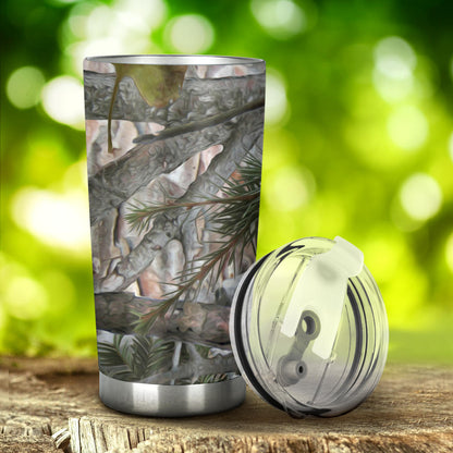 Camo Realistic Tree Forest Pattern Tumbler