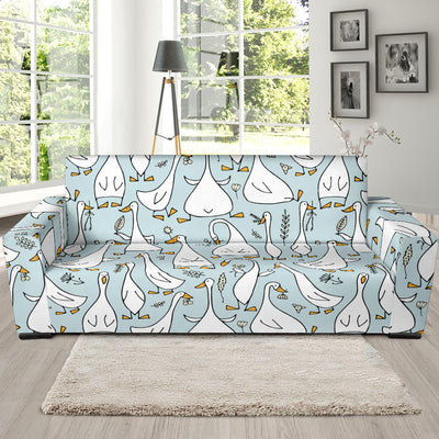 Goose Pattern Print Design 03 Sofa Slipcover