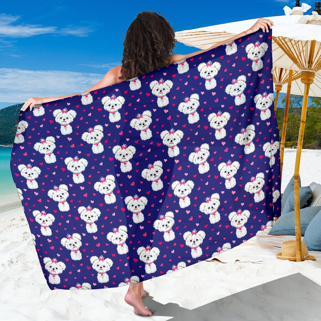 Maltese Pattern Print Design 02 Sarong Pareo Wrap