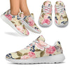 Floral Pink Butterfly Print Athletic Shoes