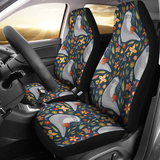 Sloth Print Design LKS303 Car Seat Covers