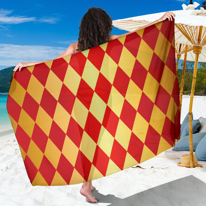 Harlequin Pattern Print Design 03 Sarong Pareo Wrap