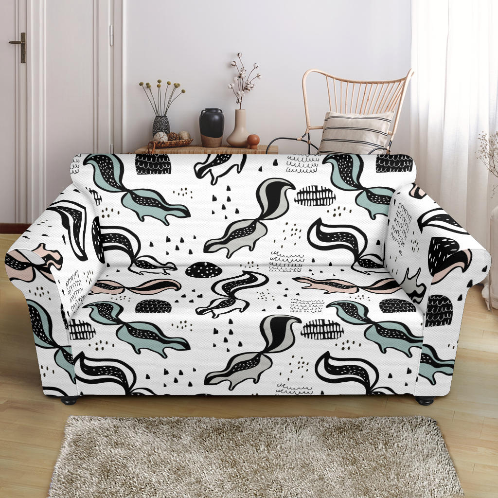 Skunk Print Design LKS303 Loveseat Couch Slipcover