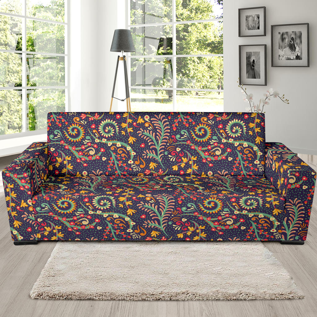 Bohemian Pattern Print Design 08 Sofa Slipcover