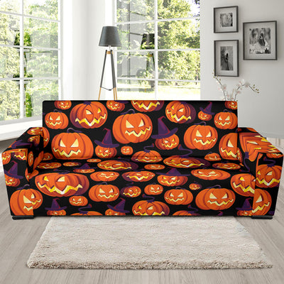 Halloween Pattern Print Design 04 Sofa Slipcover