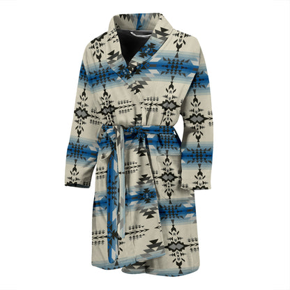 Southwest Pattern Print Design LKS304 Men Bathrobe
