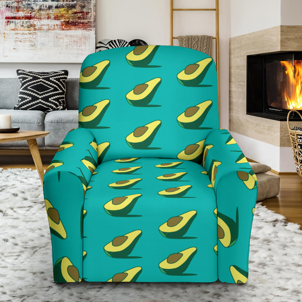 Avocado Pattern Print Design 03 Recliner Slipcover with Pocket