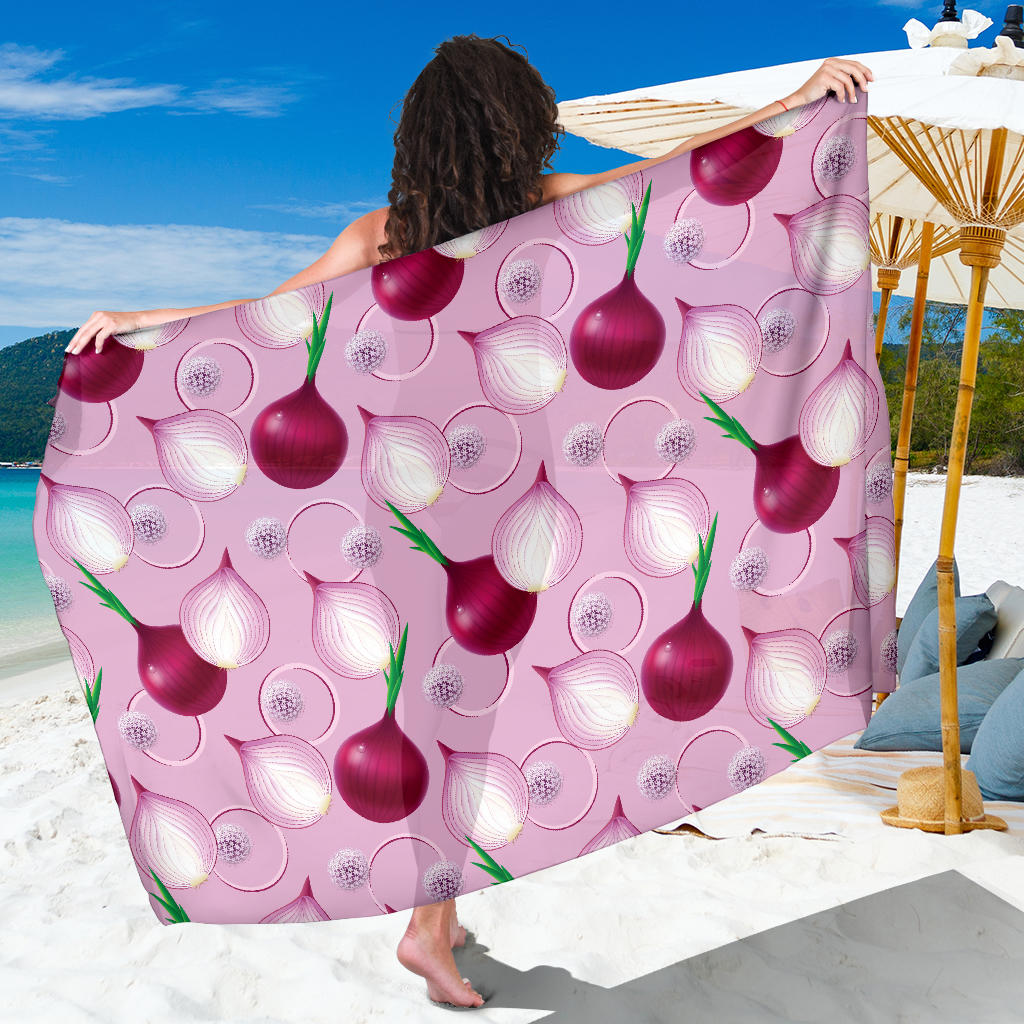 Onion Pattern Print Design A01 Sarong Pareo Wrap