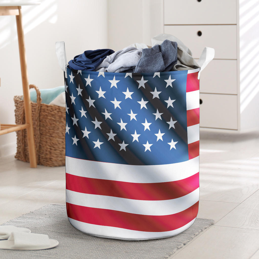 American flag Classic Laundry Basket