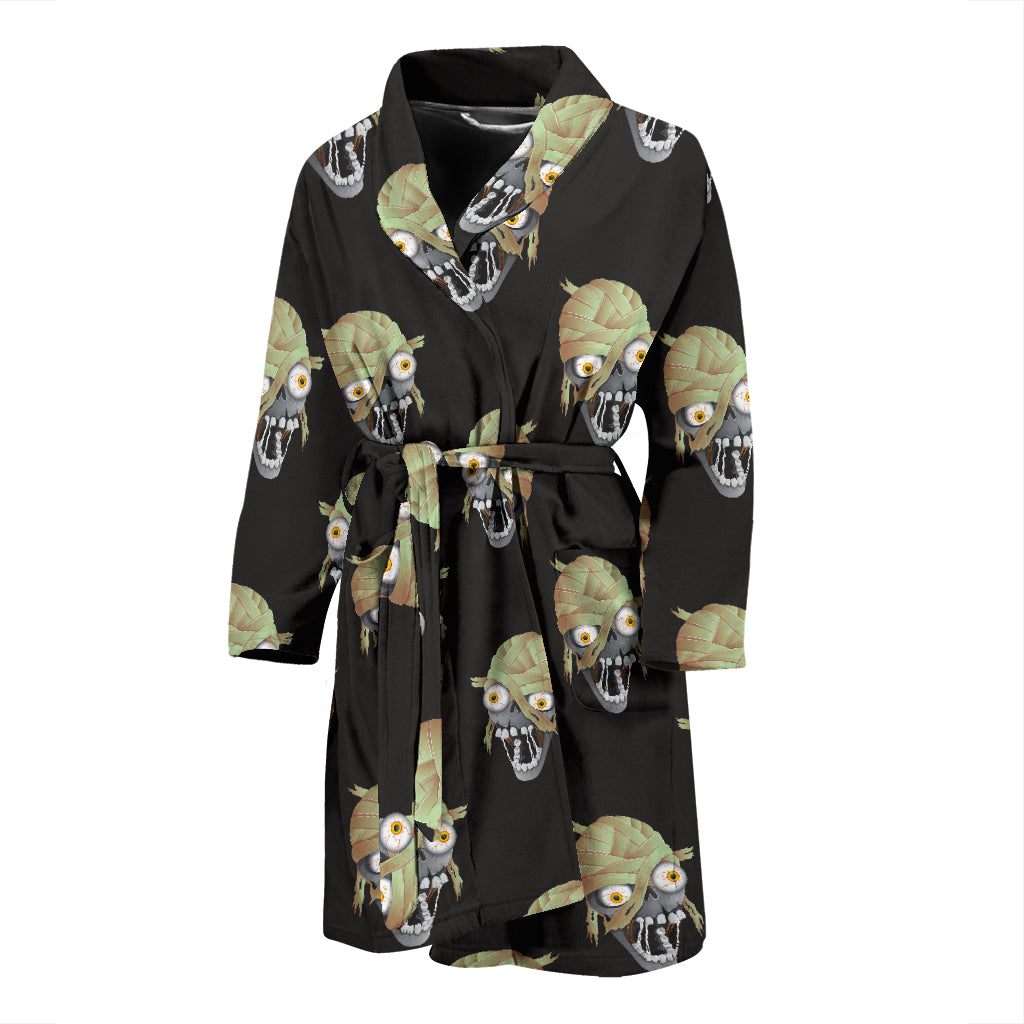 Mummy Print Design LKS304 Men Bathrobe
