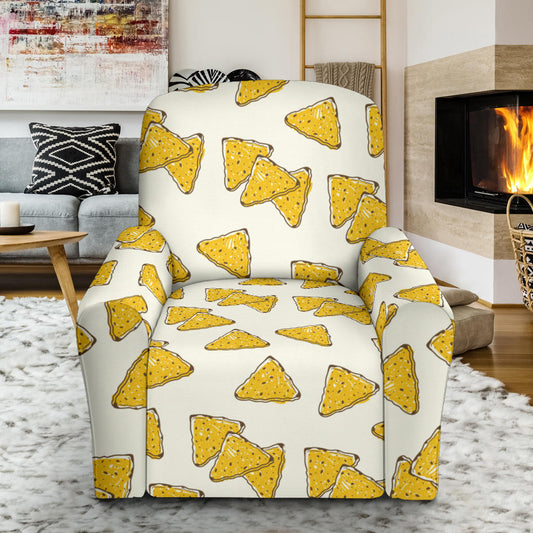 Nachos Pattern Print Design A01 Recliner Slipcover with Pocket