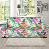 Hummingbird Tropical Pattern Print Design 05 Sofa Slipcover