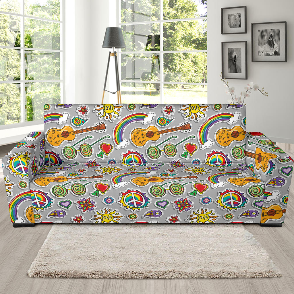 Hippie Print Design LKS306 Sofa Slipcover