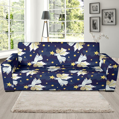 Angel Pattern Print Design 06 Sofa Slipcover