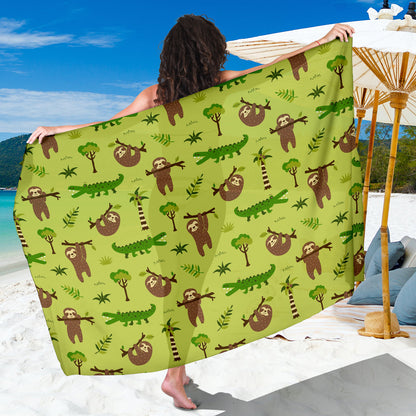 Alligator Pattern Print Design 04 Sarong Pareo Wrap