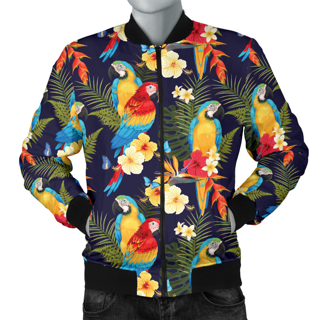 Parrot Themed Design Men Bomber Jacket