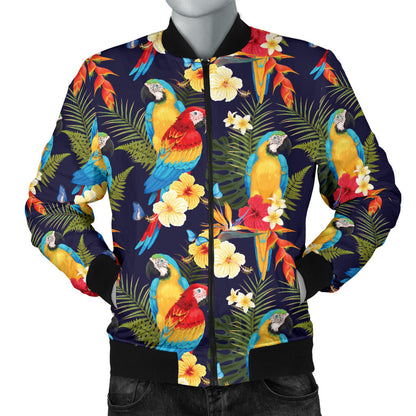 Parrot Themed Design Men Bomber Jacket