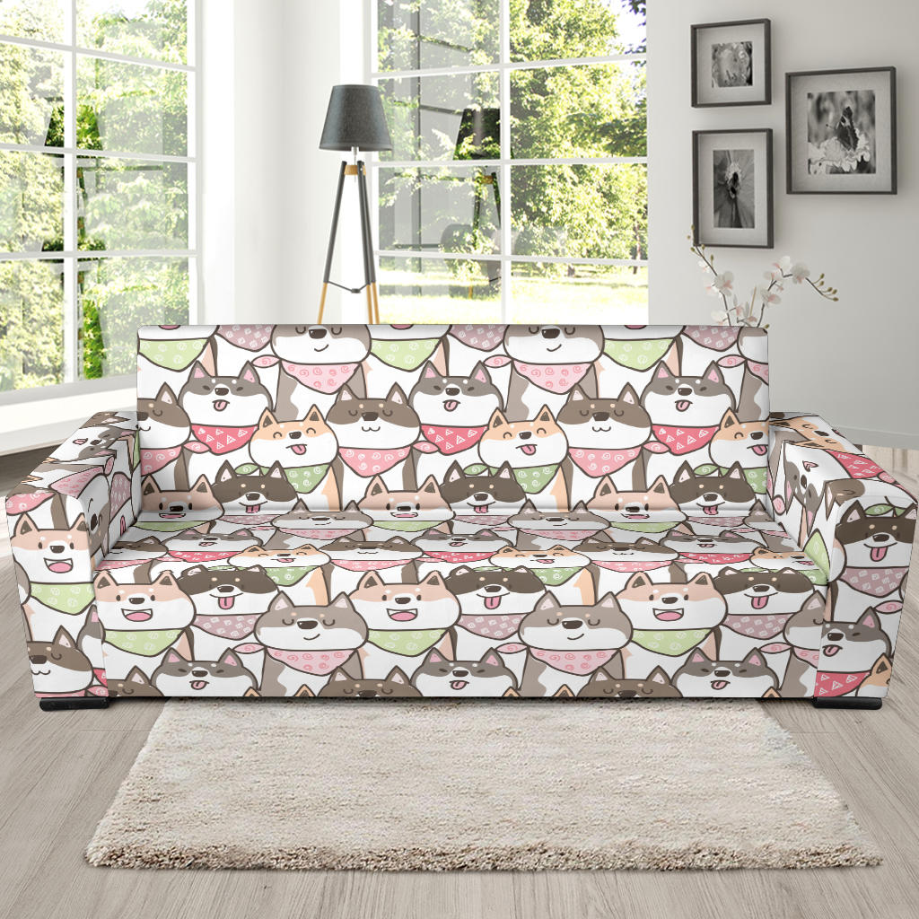 Shiba Inu Print Design LKS305 Sofa Slipcover