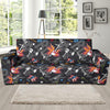 Rock and Roll Pattern Print Design A01 Sofa Slipcover