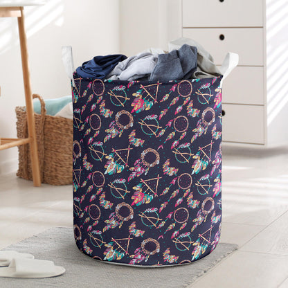 Boho Dream Catcher Colorful Laundry Basket