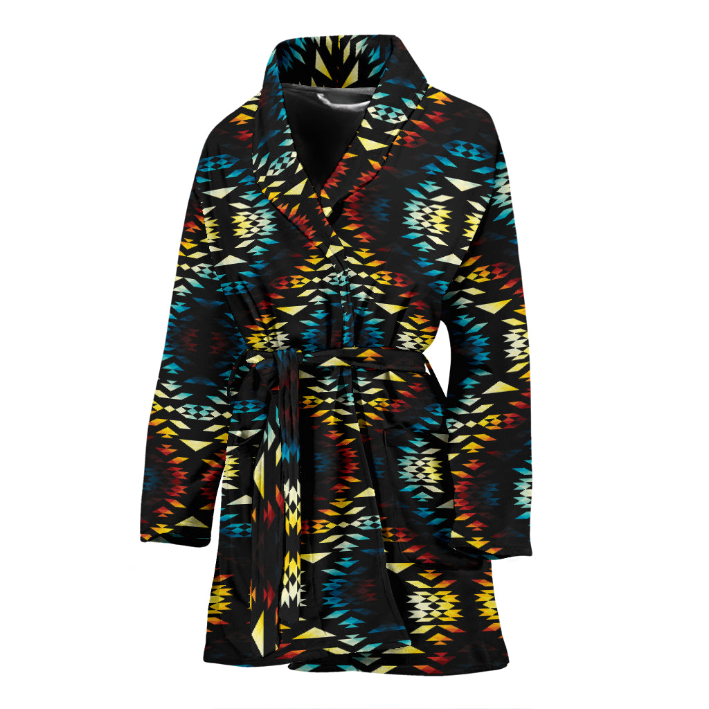 Tribal Pattern Print Design LKS309 Women Bathrobe