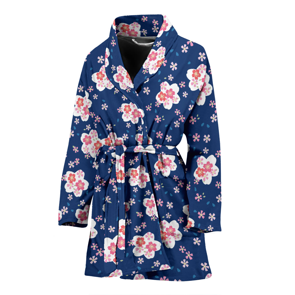 Sakura Print Design LKS306 Women Bathrobe