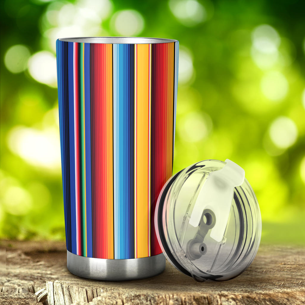 Mexican Blanket Stripe Print Pattern Tumbler